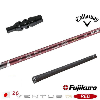 フジクラ 26 VENTUS TR RED 26ベンタスTRレッド（キャロウェイ用）スリーブ付きシャフト ドライバー用