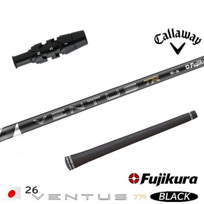 フジクラ 26 VENTUS TR BLACK 26ベンタスTRブラック（キャロウェイ用）スリーブ付きシャフト ドライバー用
