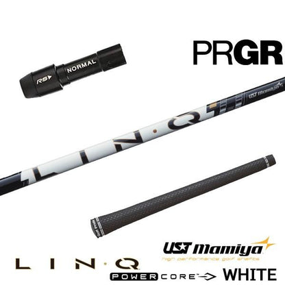 USTマミヤ LIN-Q PowerCore WHITE リンク パワーコア ホワイト（プロギア用）スリーブ付きシャフト ドライバー用